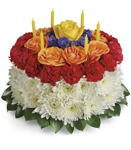 Your Wish Is Granted Birthday Cake Bouquet from Rees Flowers & Gifts in Gahanna, OH